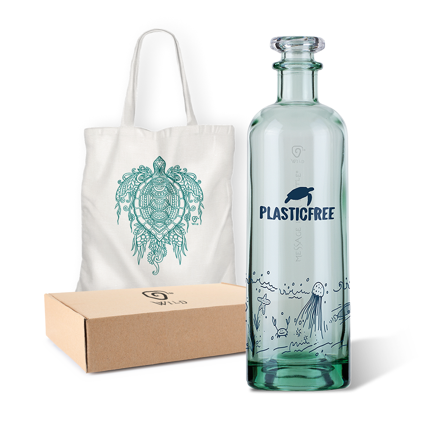 Special Edition PLASTIC FREE | SUPPORT THE PLASTIC FREE ASSOCIATION | Gift Box | Shoppers